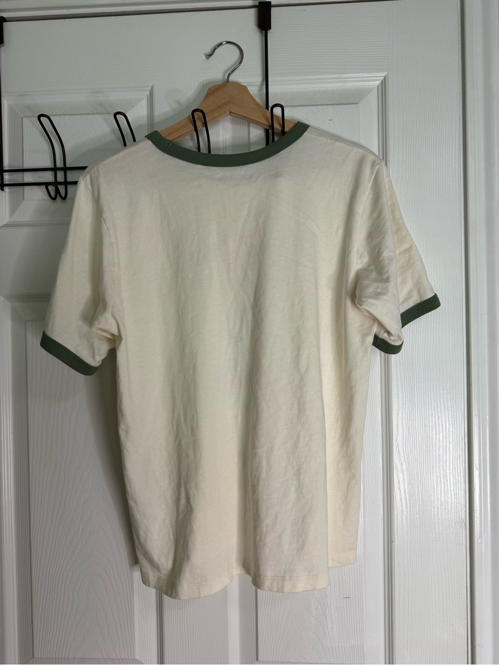 Uniqlo Good Shot Club Peanuts Snoopy Ringer Tee - Cream & Green - Picture 2 of 3